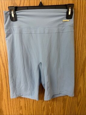 Gymshark Whitney Light Blue High-Waist Bike Shorts
